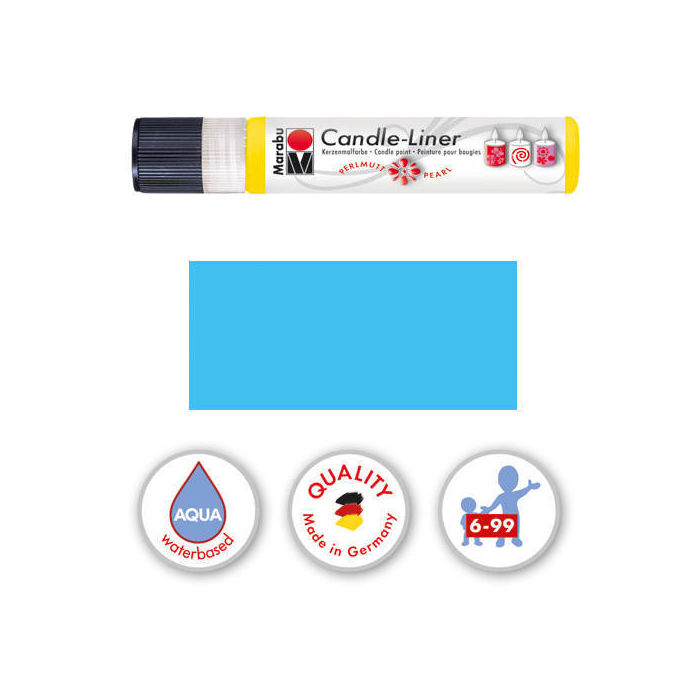 Marabu-Candle Liner 25 ml, Hellblau