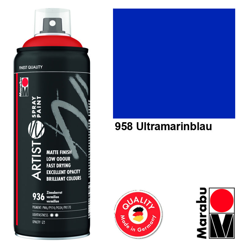 Marabu Artist Spray Paint, 400ml, Ultramarin Marabu ArtistPaint