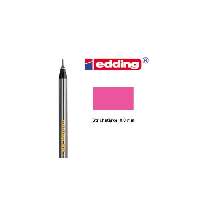 SALE Edding 55 finepen, 03mm-Feinspitze, rosa PREISHIT