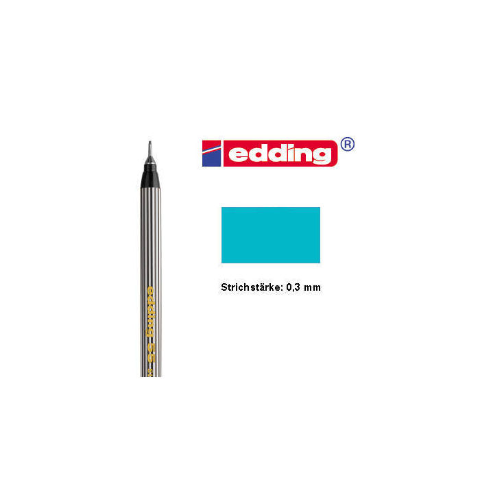 SALE Edding 55 finepen 0,3mm-Feinspitze, trkis