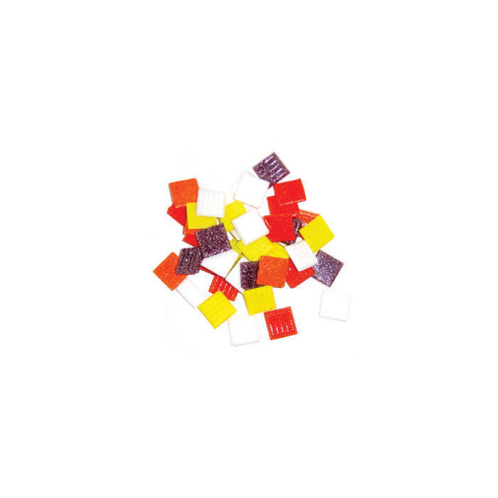 SALE Mosaik-Stein-Set, 1x1cm, 200g, Fire & Ice