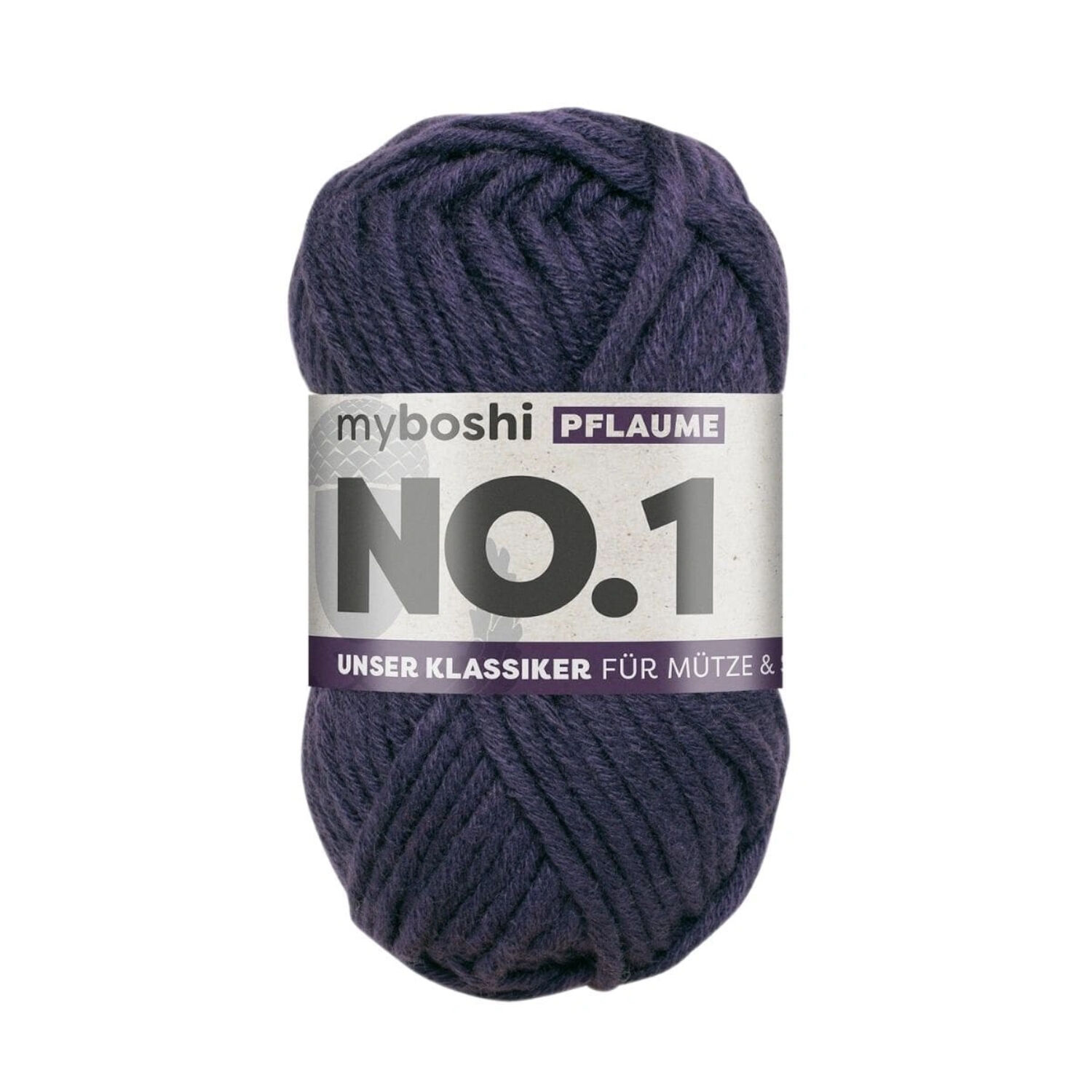 myboshi No. 1 Strick- und Hkelgarn, 50g, Pflaume