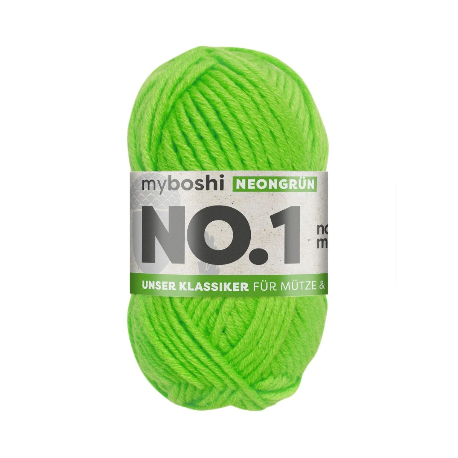 myboshi No. 1 Strick- und Hkelgarn, 50g, Neon-Grn