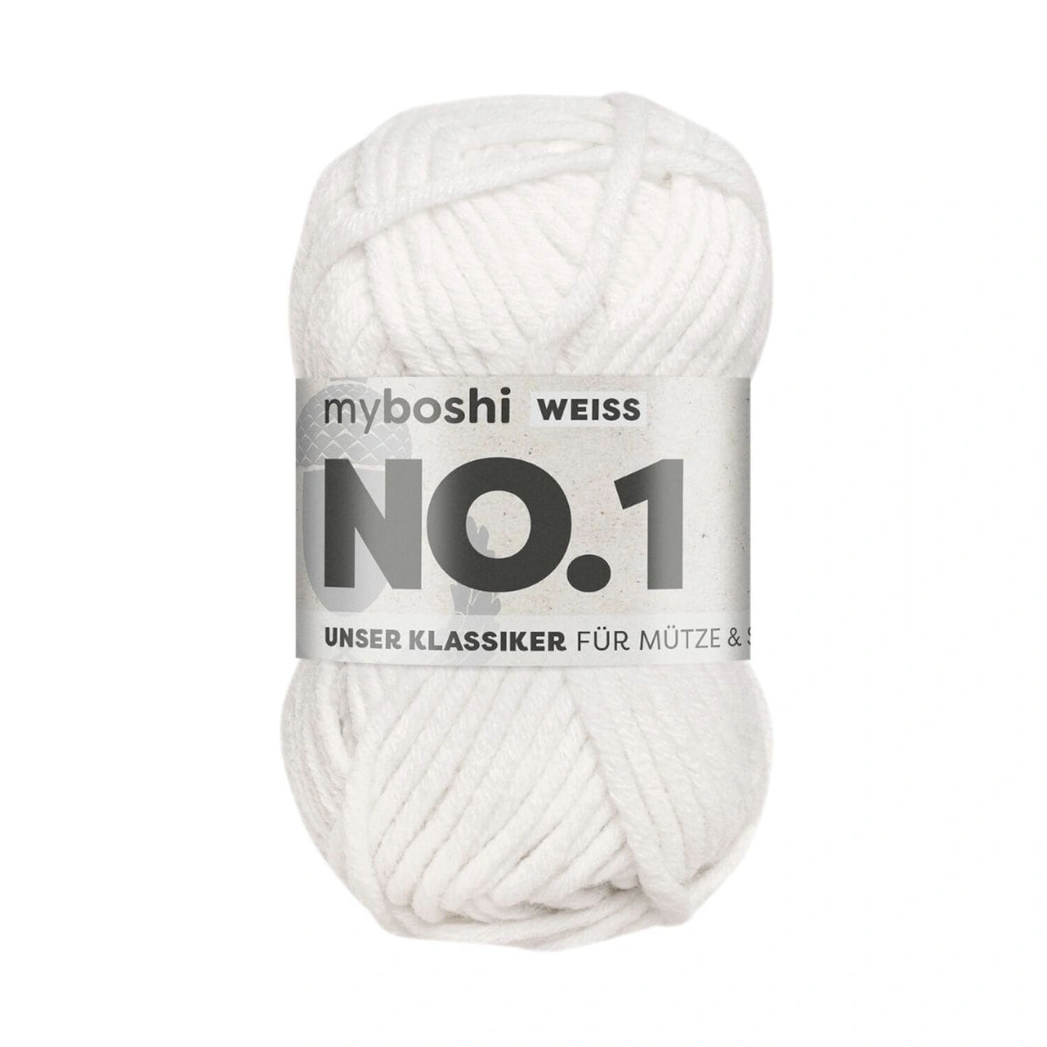 myboshi No. 1 Strick- und Hkelgarn, 50g, Wei