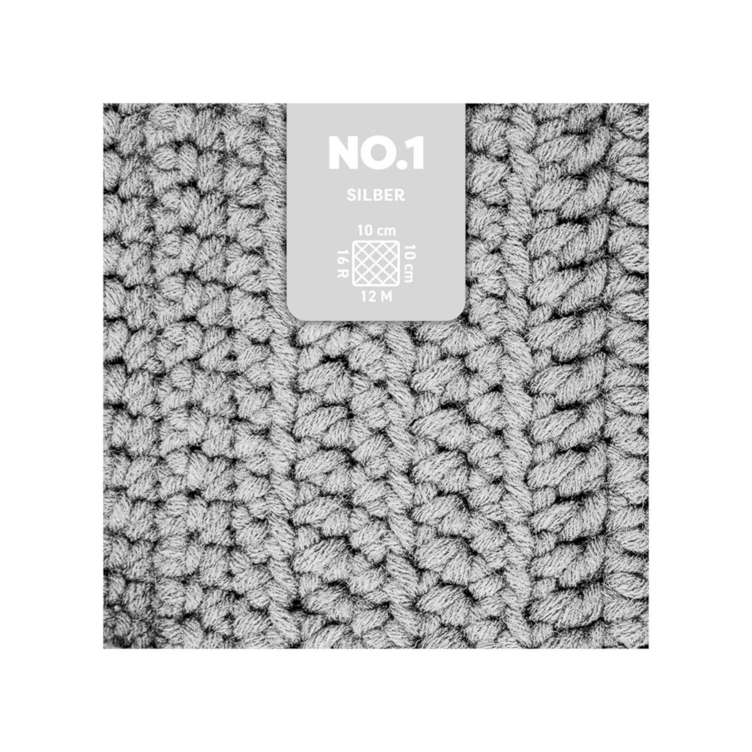 myboshi No. 1 Strick- und Hkelgarn, 50g, Silber Bild 2