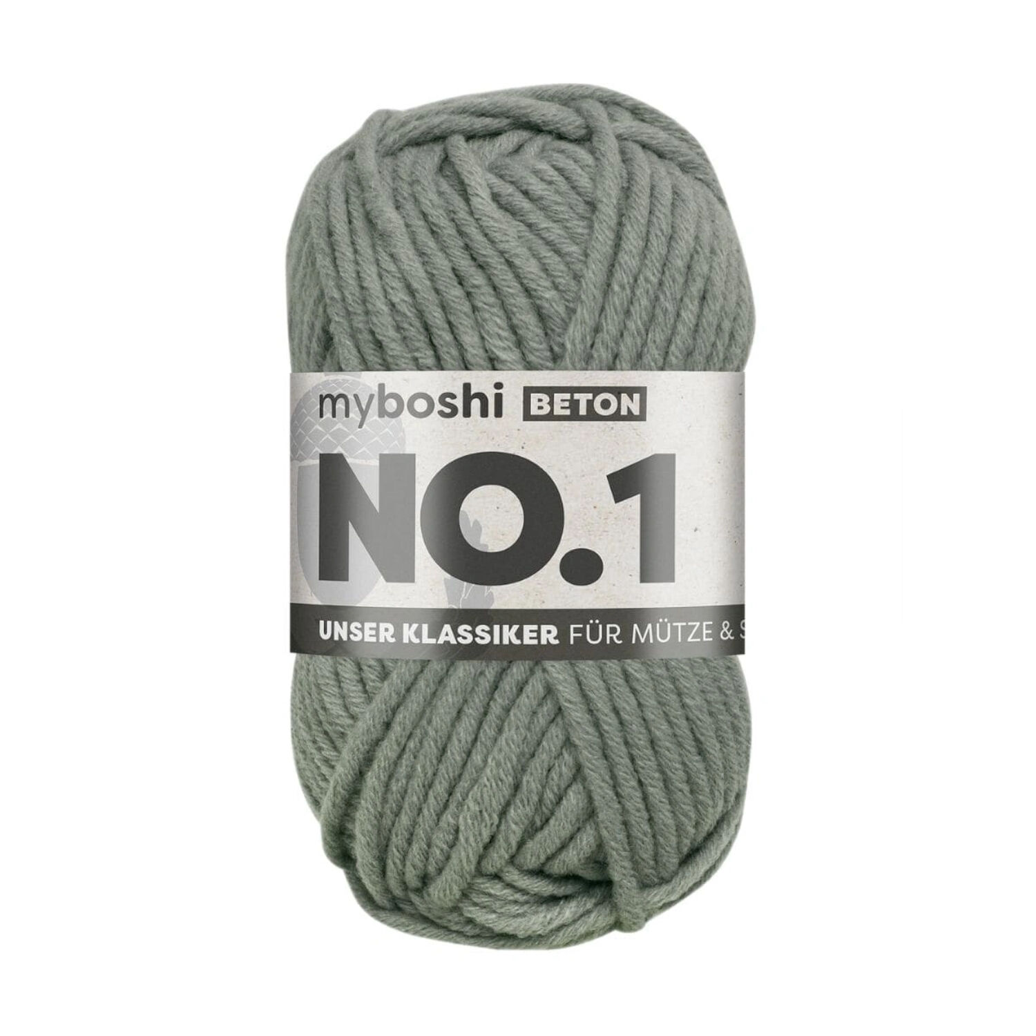 myboshi No. 1 Strick- und Hkelgarn, 50g, Beton