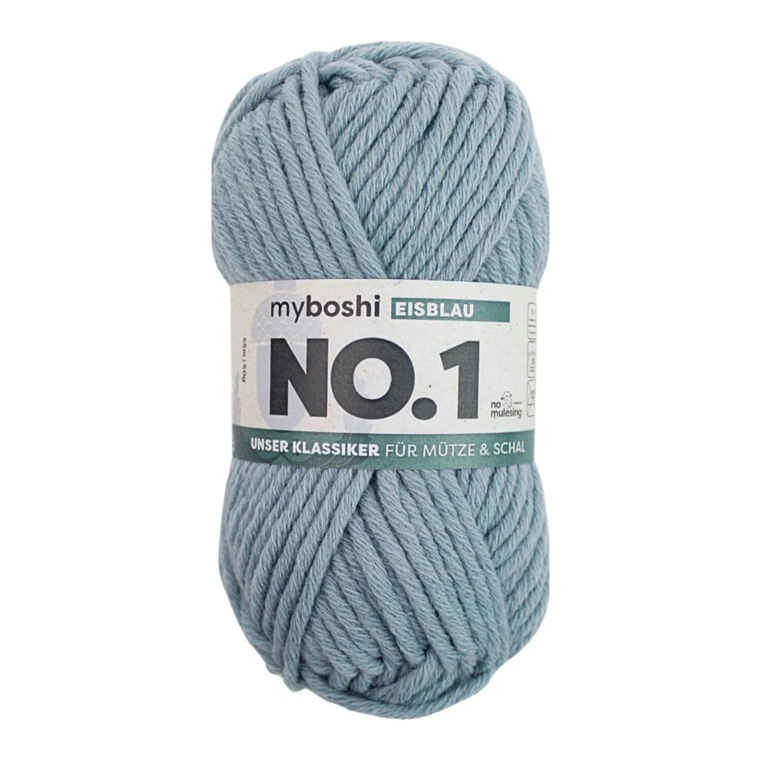 myboshi No. 1 Strick- und H�kelgarn, 50g, Eisblau