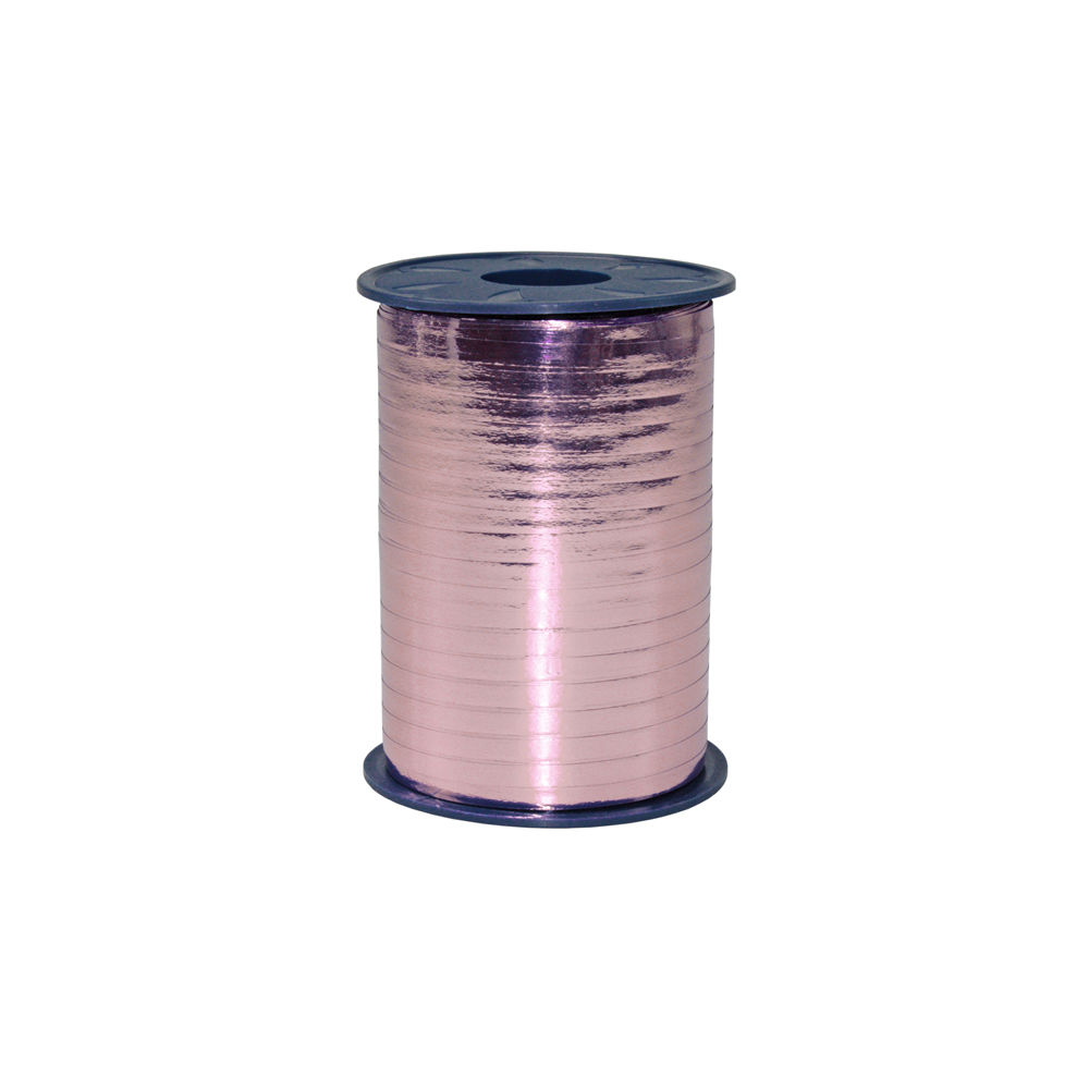 Kräuselband Metallic, Rosé, B: 5mm L: 400m