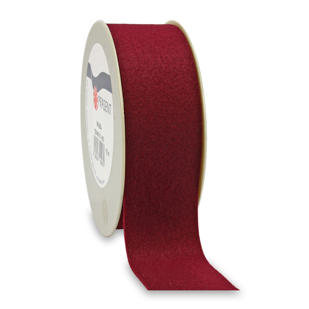 SALE Filzband Monza, 40mm x 10m, bordeaux