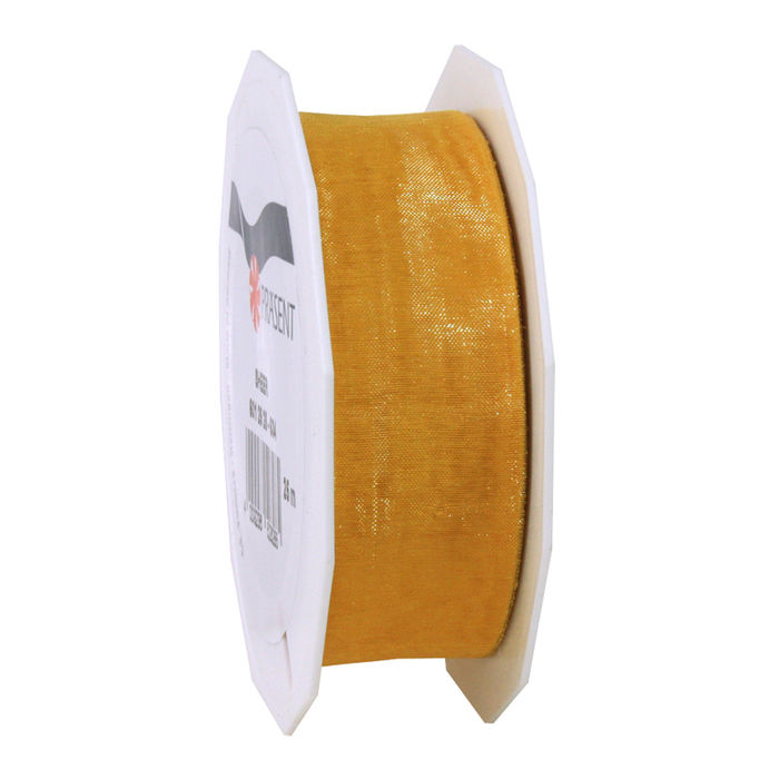 SALE Organzaband Sheer, Breite 25mm, Lnge 25m, Gold