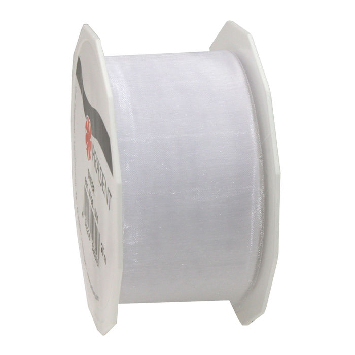 Organzaband Sheer, Breite 40mm, Lnge 25m, Wei