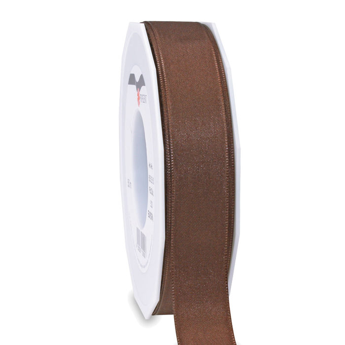 SALE Schleifenband Europa, Breite 25mm, Lnge 50m, Espresso