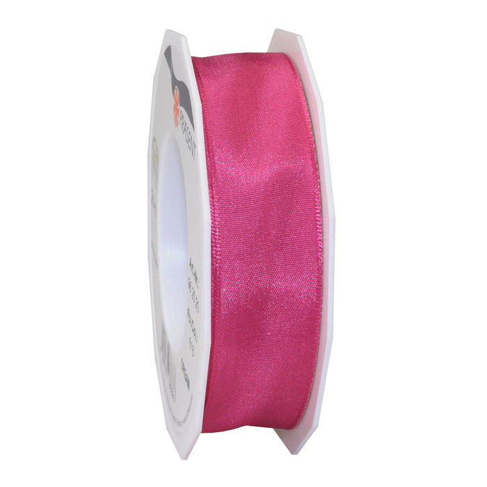 SALE Seidenband Dream, mit Drahtkante, Breite 25mm, Lnge 20m, Magenta
