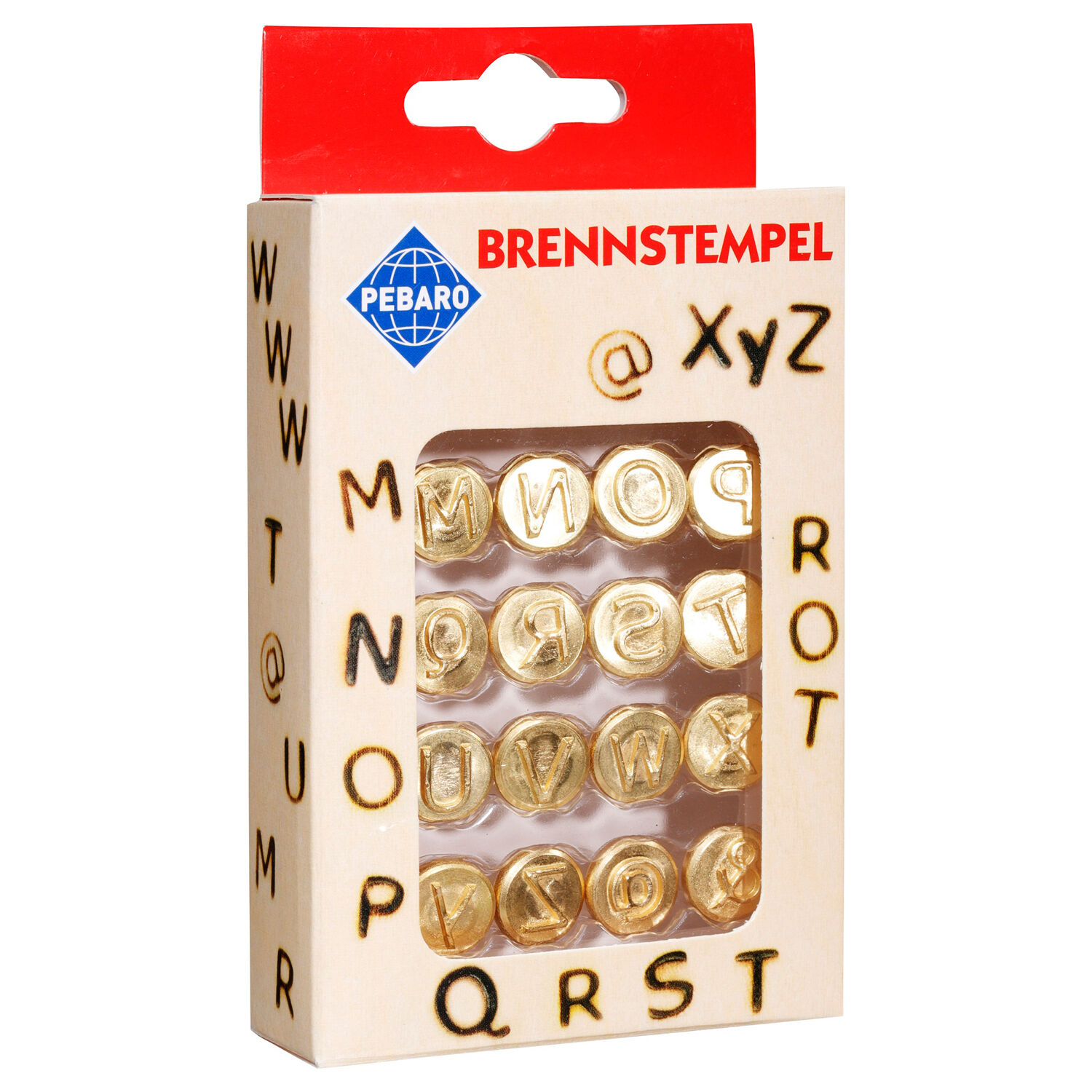 Brennstempel Set Buchstaben, M-Z