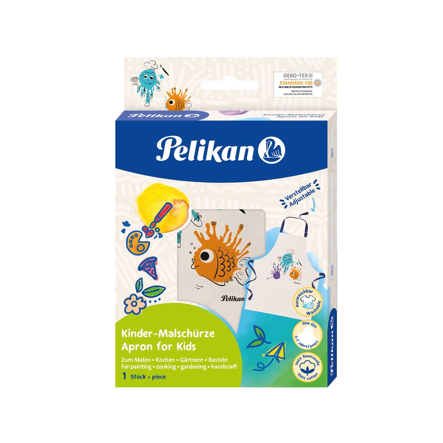 SALE Pelikan Kinder-Malschrze, Baumwolle, ca. 5-7 Jahre Bild 2