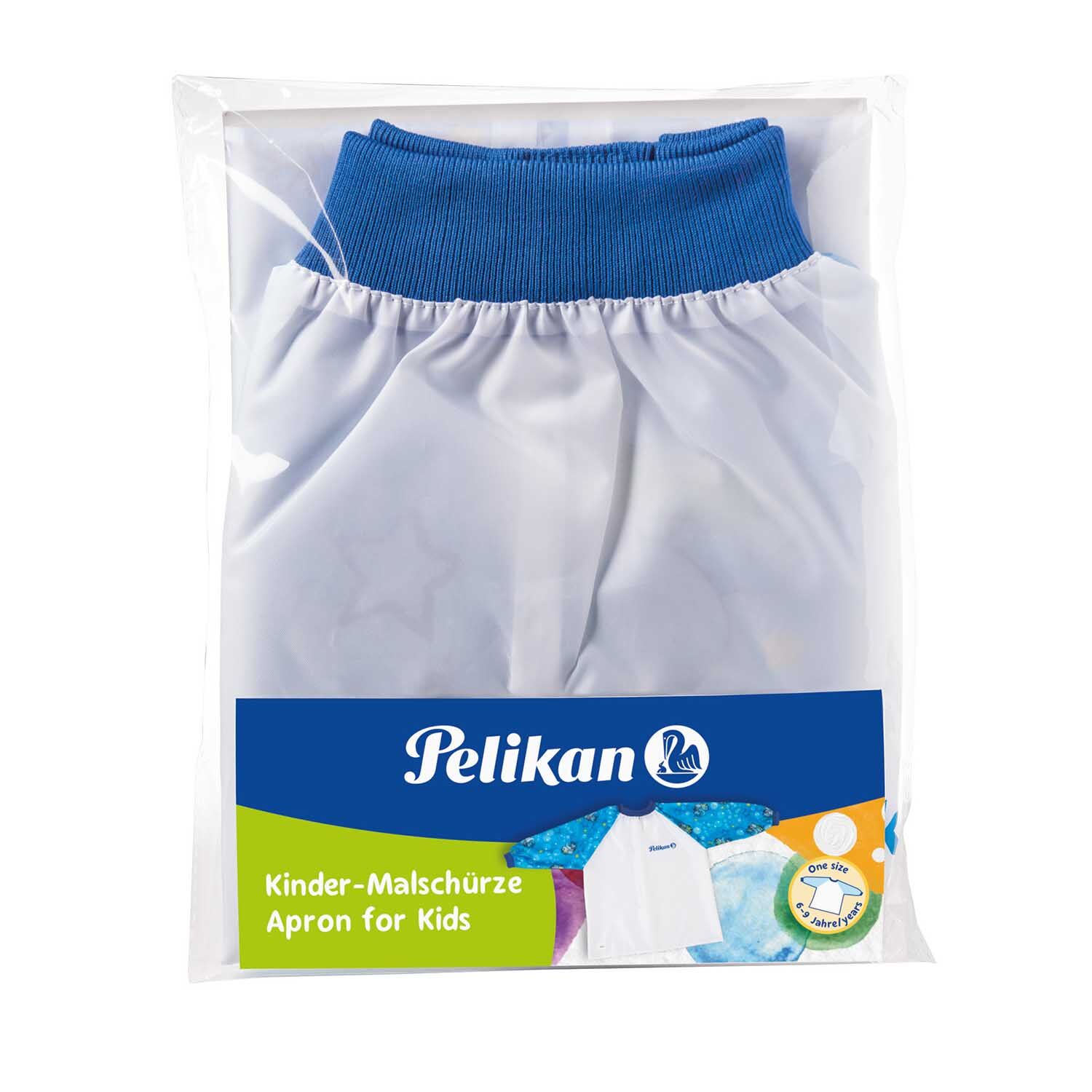 NEU Pelikan Malschürze Junge / Boy Blau, Kunststoff mit Klettverschluss, ca. 6-9 Jahre Bild 2