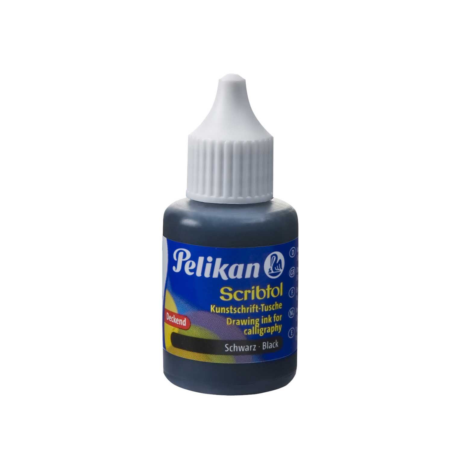 NEU Pelikan Scribtol Tusche dokumentenecht, Schwarz, 30 ml