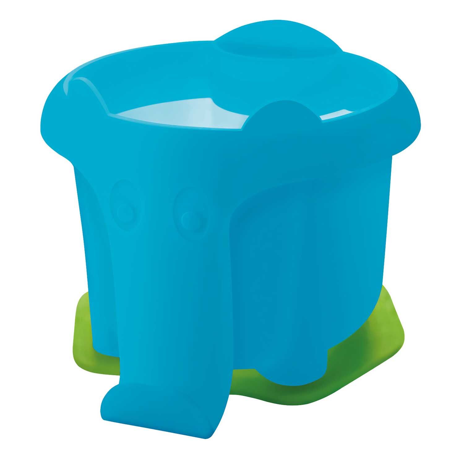 NEU Pelikan Wasserbecher Elefant mit Pinselhalter fr Farbkasten K12 und K24, Blau