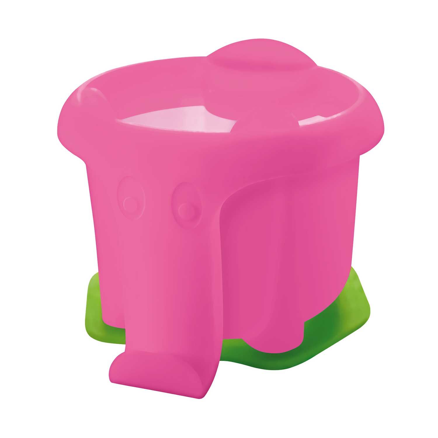 NEU Pelikan Wasserbecher Elefant mit Pinselhalter fr Farbkasten K12 und K24, Pink