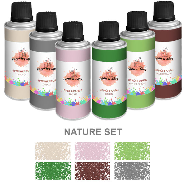 Paint It Easy Sprhfarbe, 150ml, Nature Set