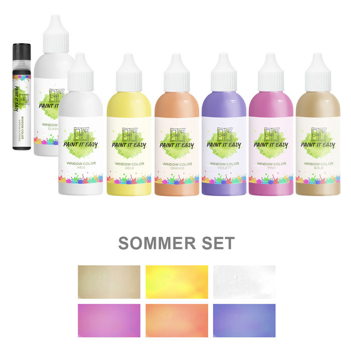 SALE Paint It Easy Window-Color 85ml Sommer Set