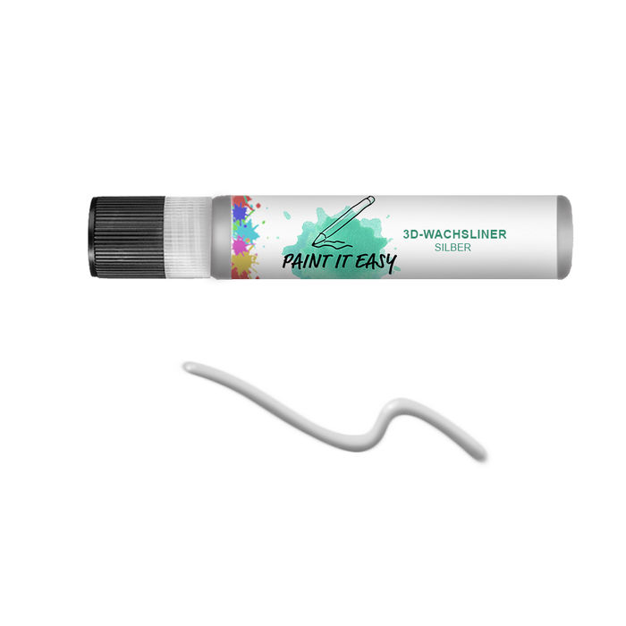Paint It Easy 3D-Wachsliner, 30ml, Silber