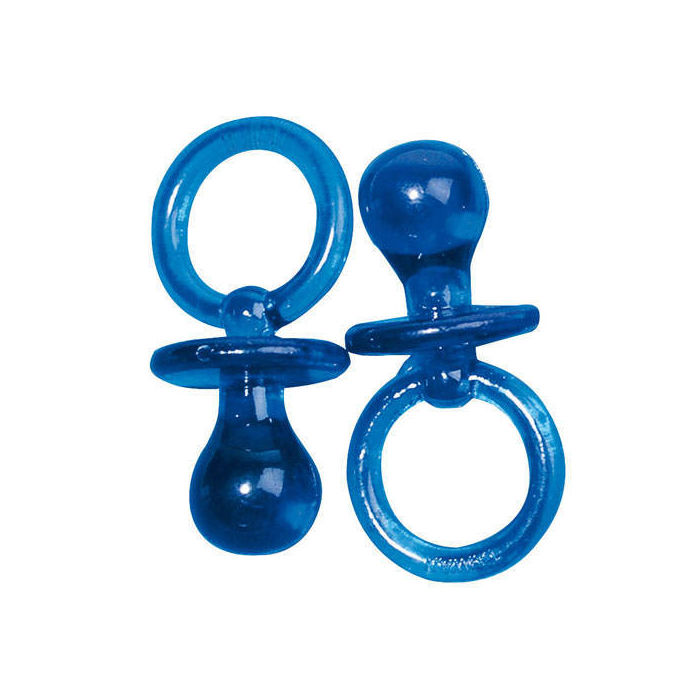 NEU Schnuller / Kunststoffanhänger, 2 cm, 10 Stück, Blau