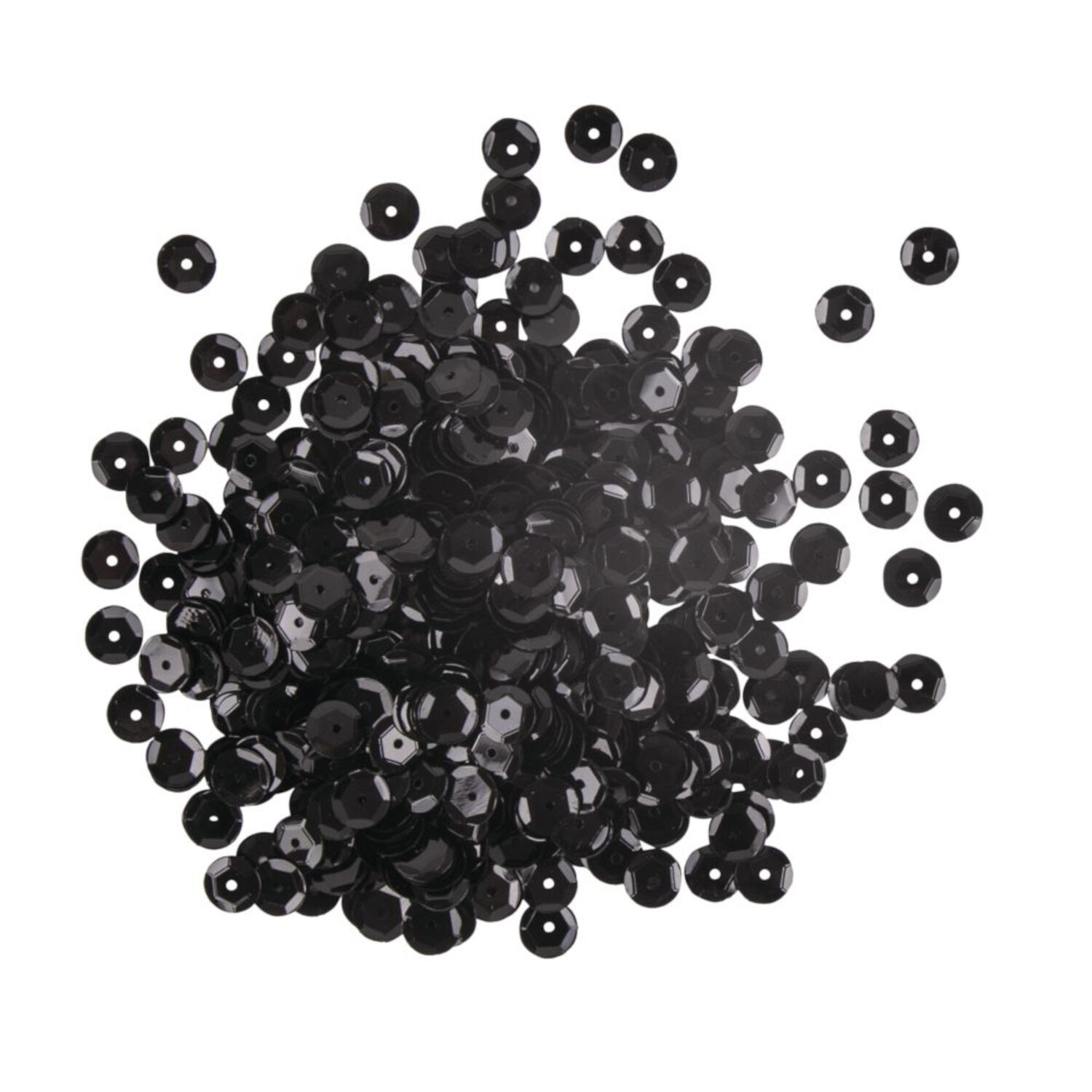 Rayher Pailletten gewlbt, waschbar, 6mm , 4000 Stck, schwarz Bild 2