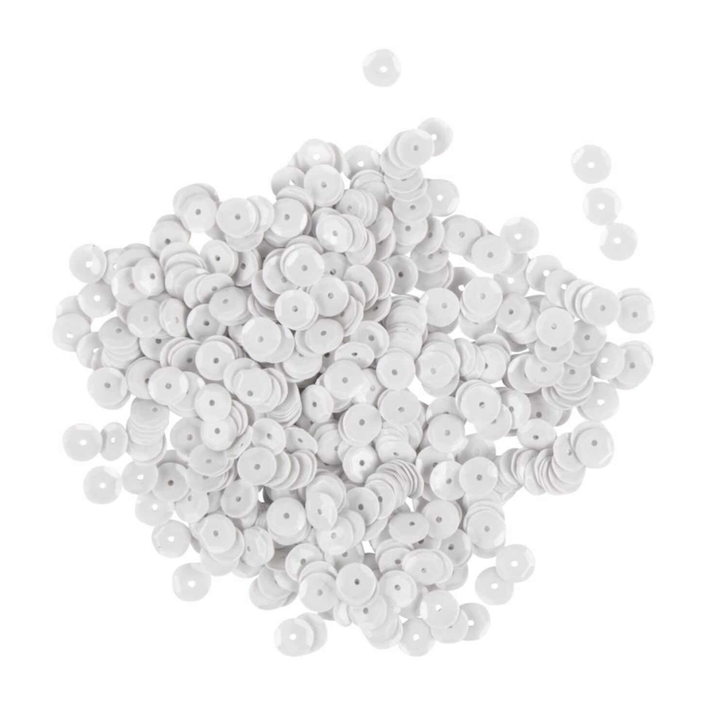 Rayher Pailletten gewlbt, waschbar, 6mm , 4000 Stck, wei Bild 2