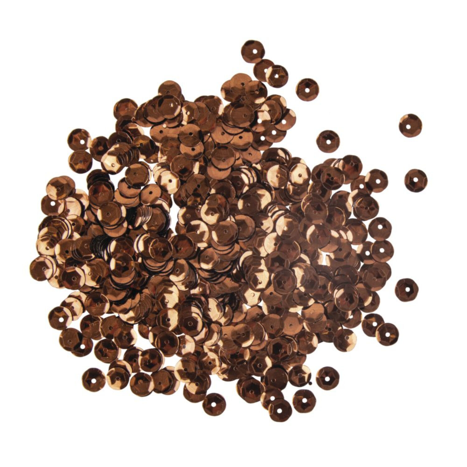 Rayher Pailletten gewlbt, waschbar, 6mm , 4000 Stck, dunkelbraun Bild 2