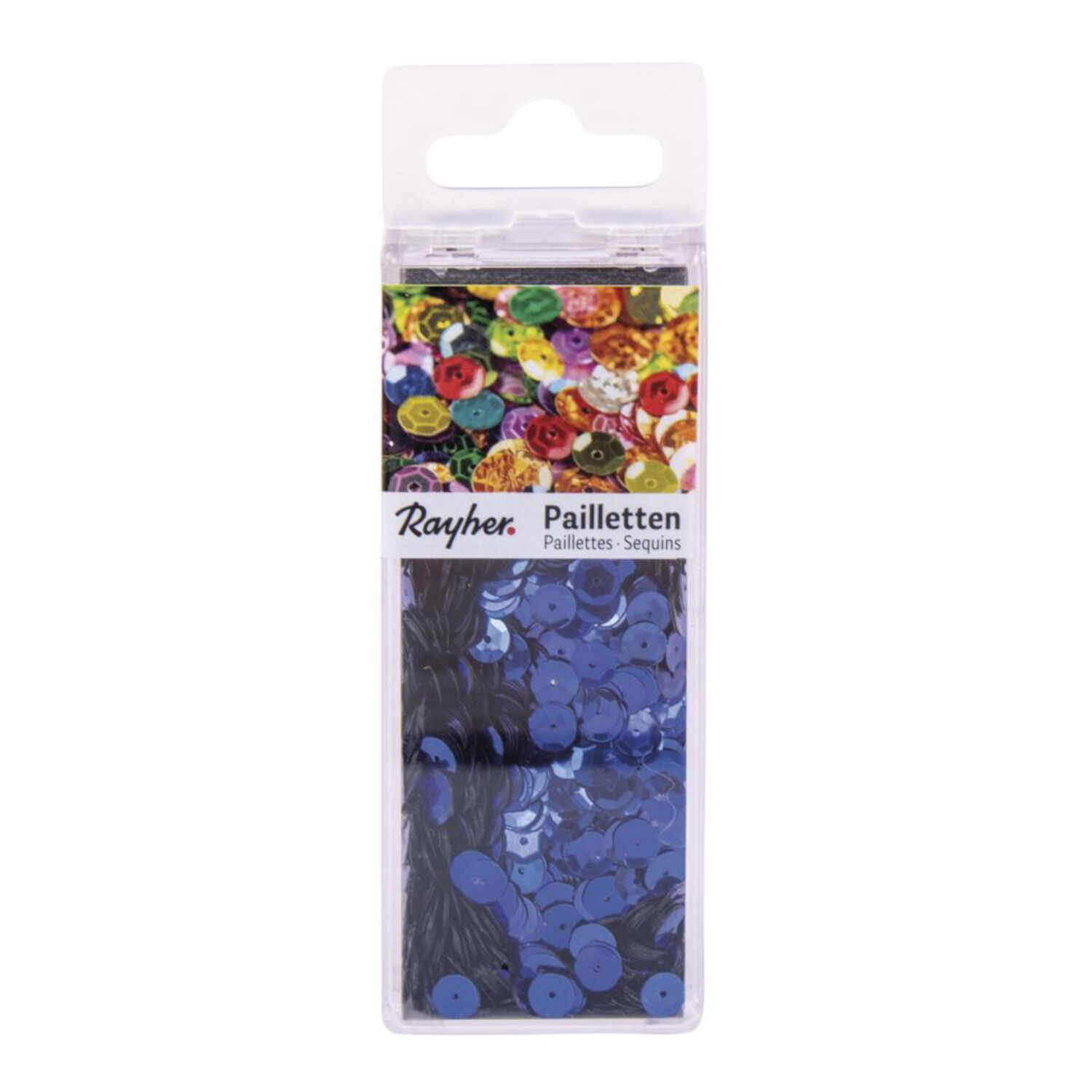 Rayher Pailletten gewlbt, waschbar, 6mm , 4000 Stck, dunkelblau