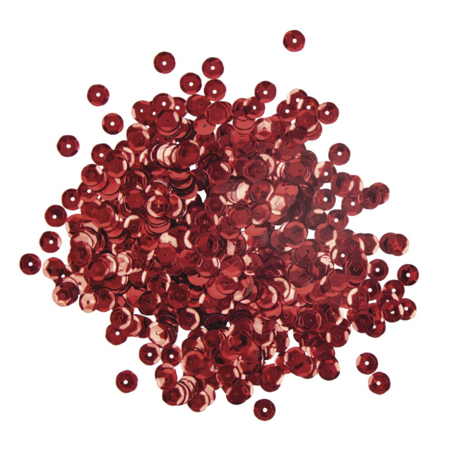 Rayher Pailletten gewlbt, waschbar, 6mm , 4000 Stck, rot Bild 2