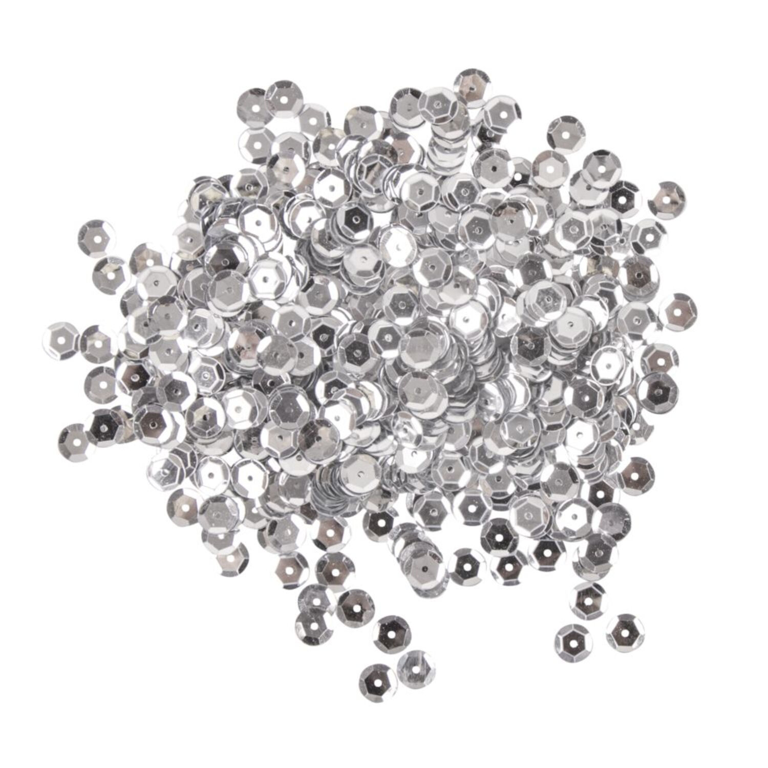 Rayher Pailletten gewlbt, waschbar, 6mm , 4000 Stck, silber Bild 2