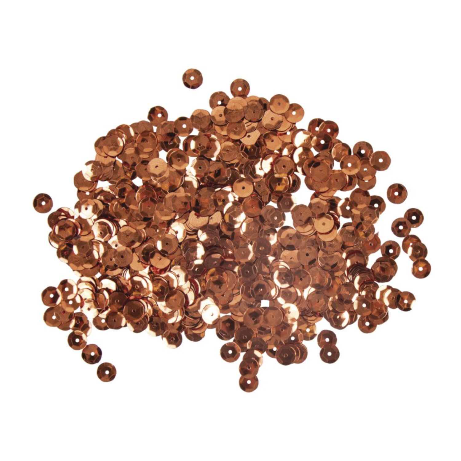 Rayher Pailletten gewlbt, waschbar, 6mm , 4000 Stck, kupfer Bild 2
