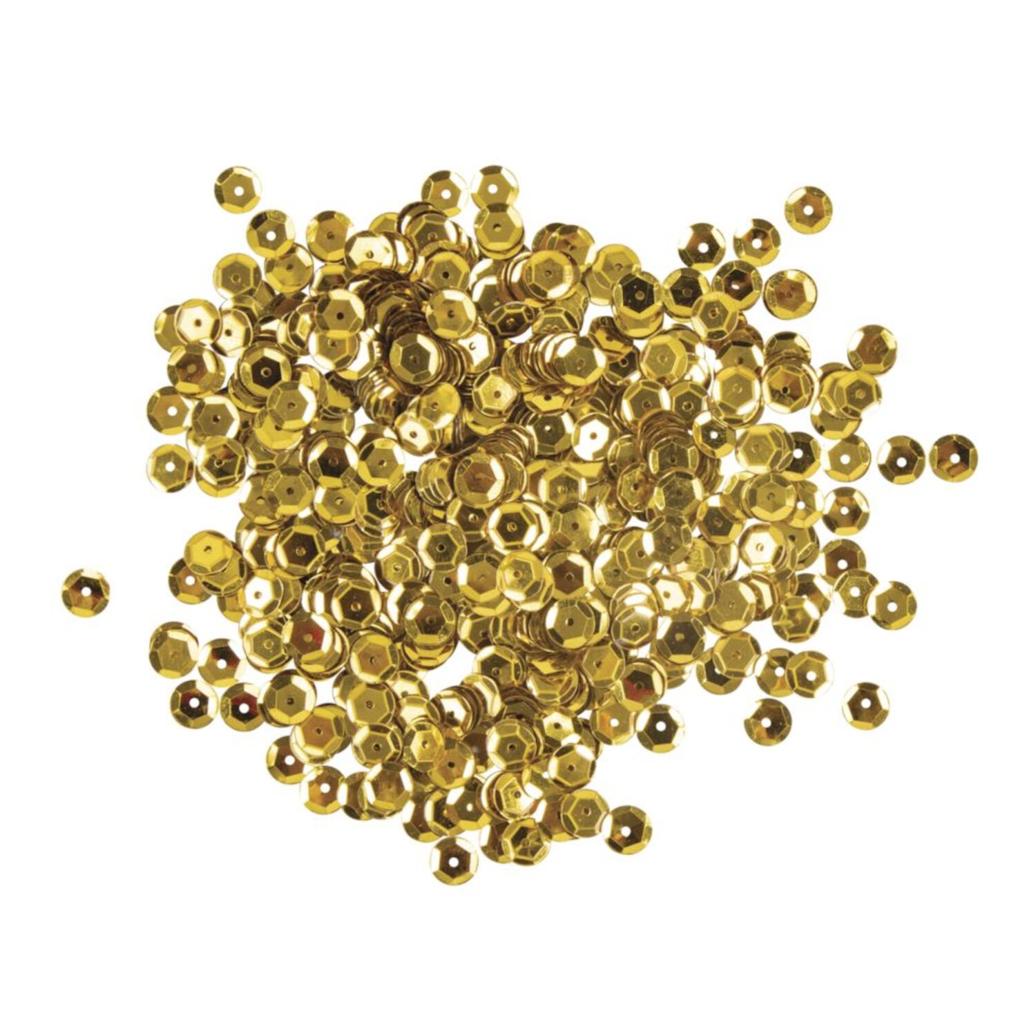 Rayher Pailletten gewlbt, waschbar, 6mm , 4000 Stck, gelbgold Bild 2