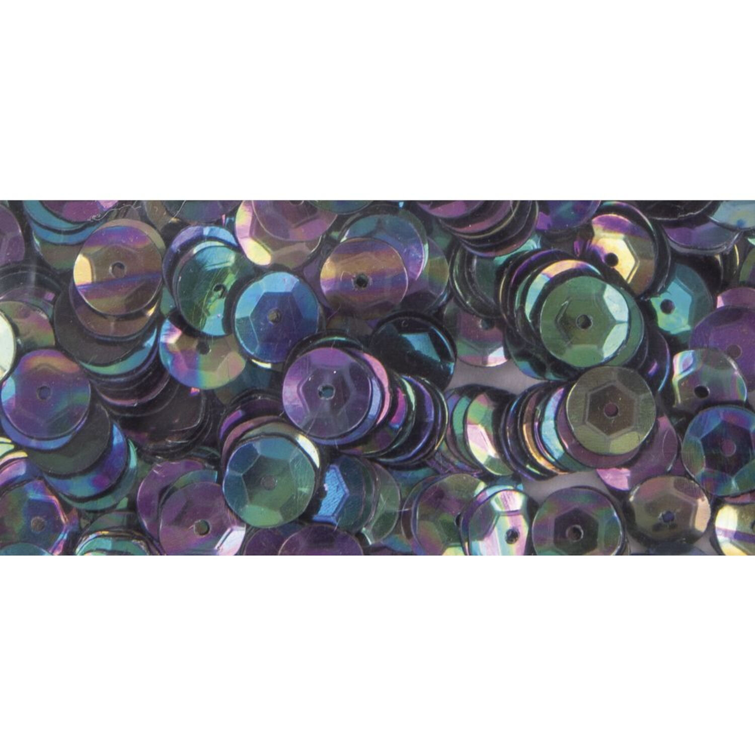 Rayher Pailletten gewlbt, waschbar, 6mm , 4000 Stck, irisierend schwarz Bild 3