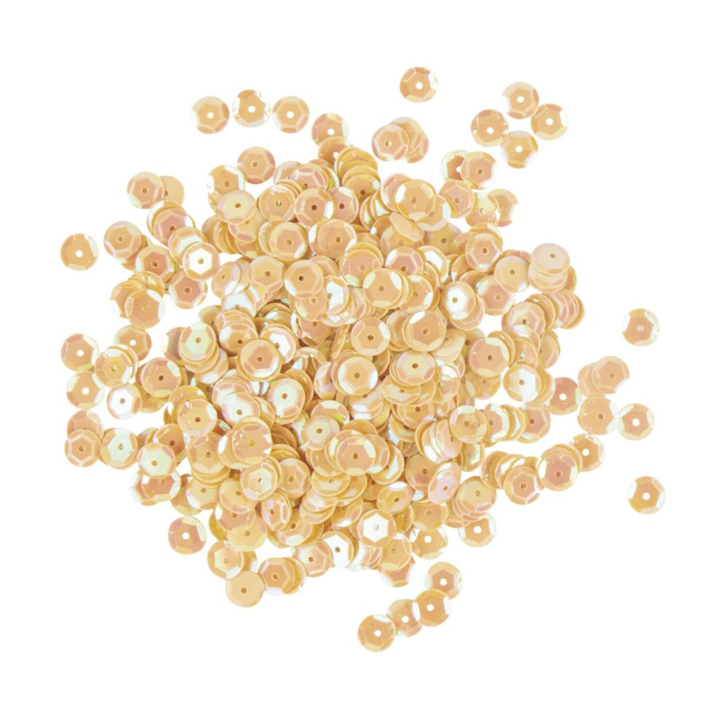 Rayher Pailletten gewlbt, waschbar, 6mm , 4000 Stck, irisierend gelb Bild 2