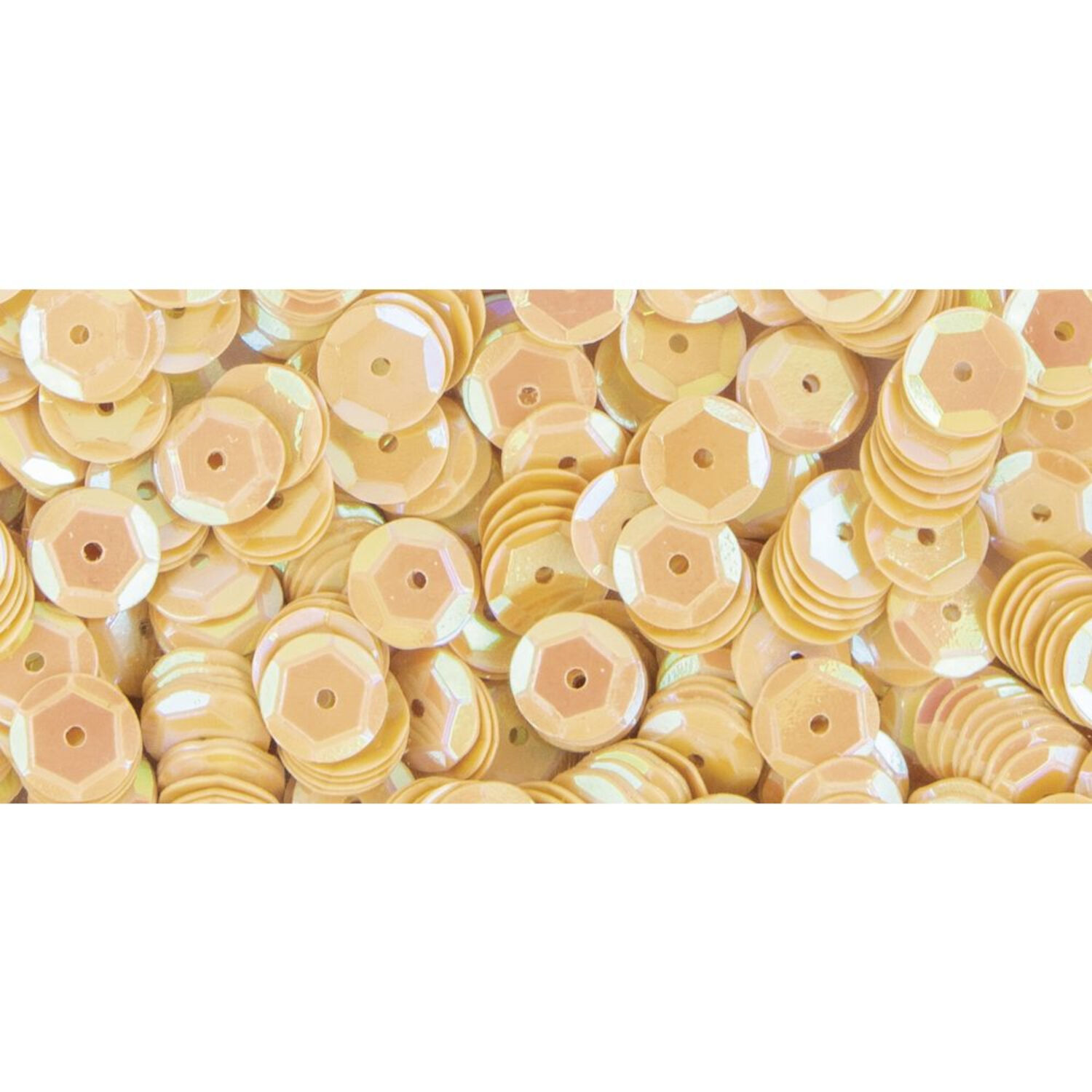 Rayher Pailletten gewlbt, waschbar, 6mm , 4000 Stck, irisierend gelb Bild 3