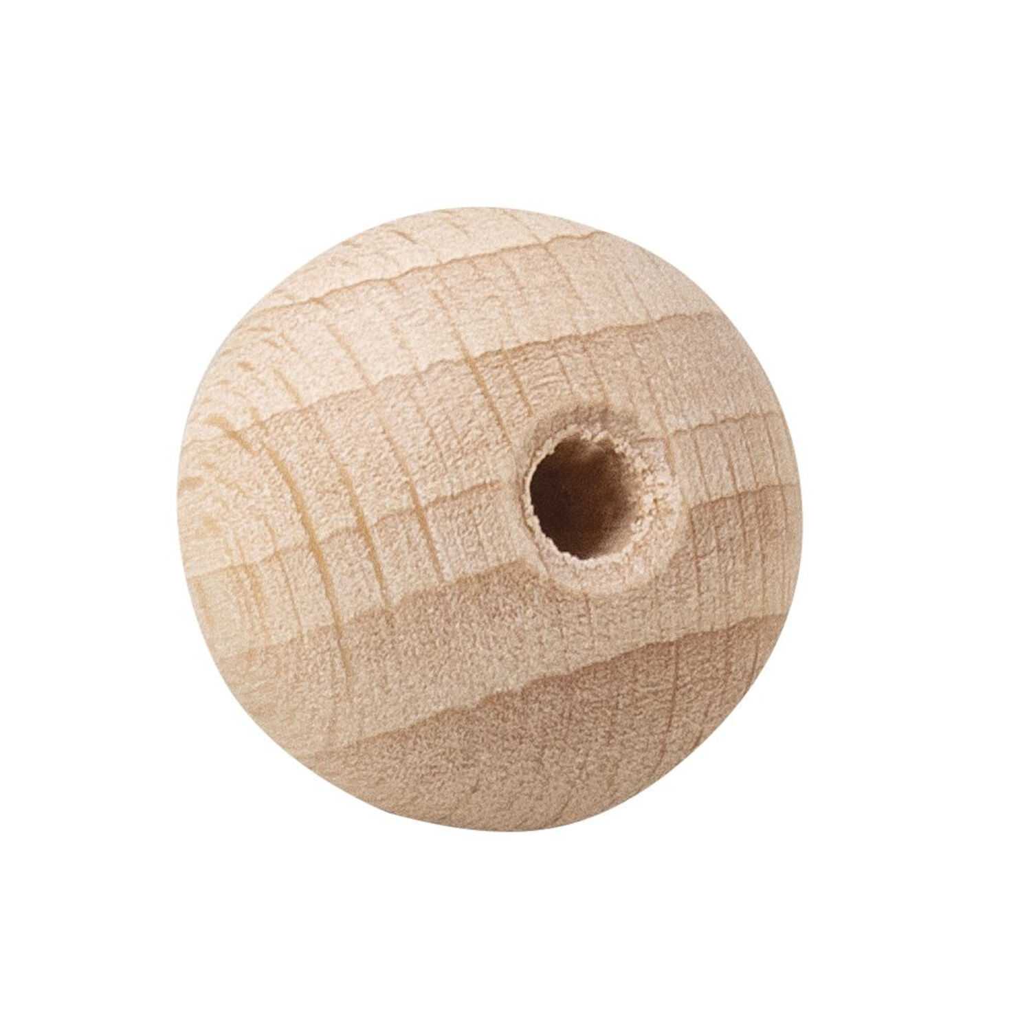 Rayher Rohholz-Kugeln, 10 Stck, 20 mm , durchgebohrt Bild 3