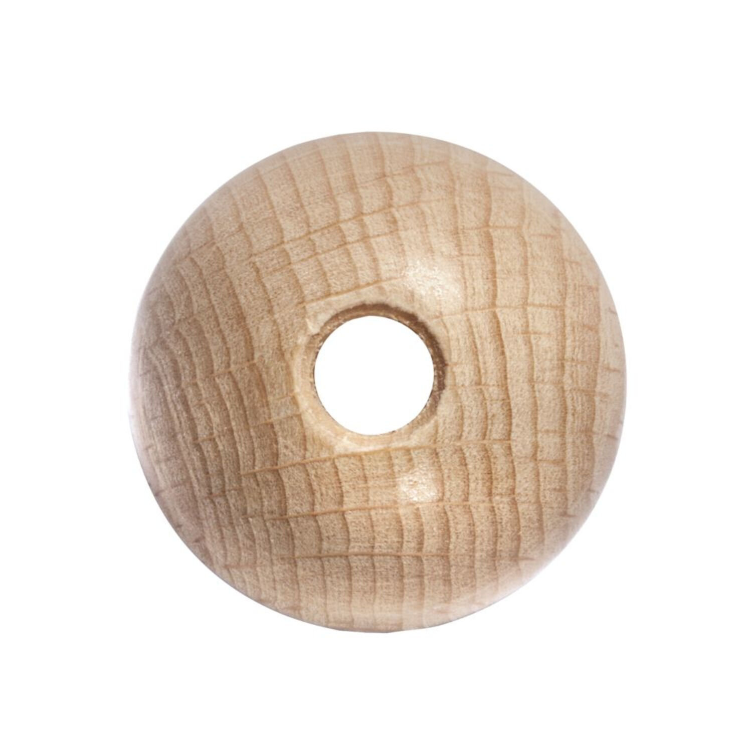Rayher Rohholz-Kugeln, 4 Stck, 30 mm , durchgebohrt Bild 3