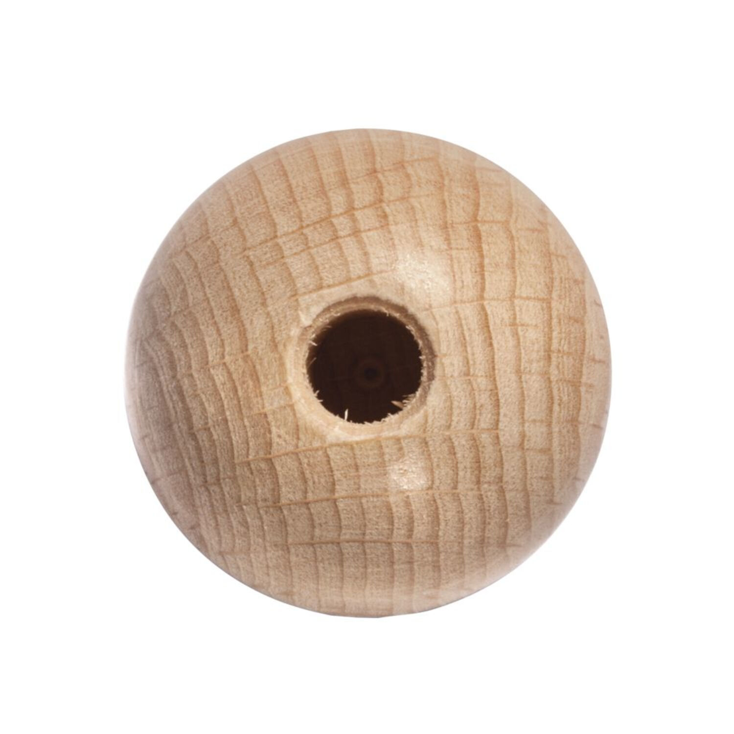 Rayher Rohholz-Kugeln, 10 Stck, 20 mm, halbgebohrt Bild 3