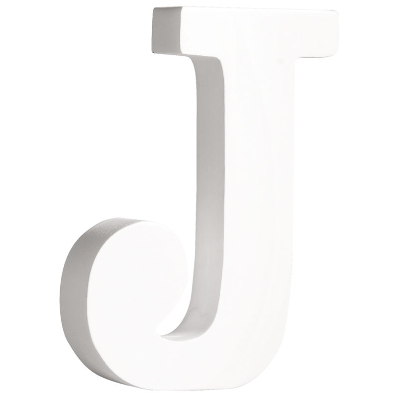 NEU MDF Buchstabe J, FSC, ca. 11x11x2 cm