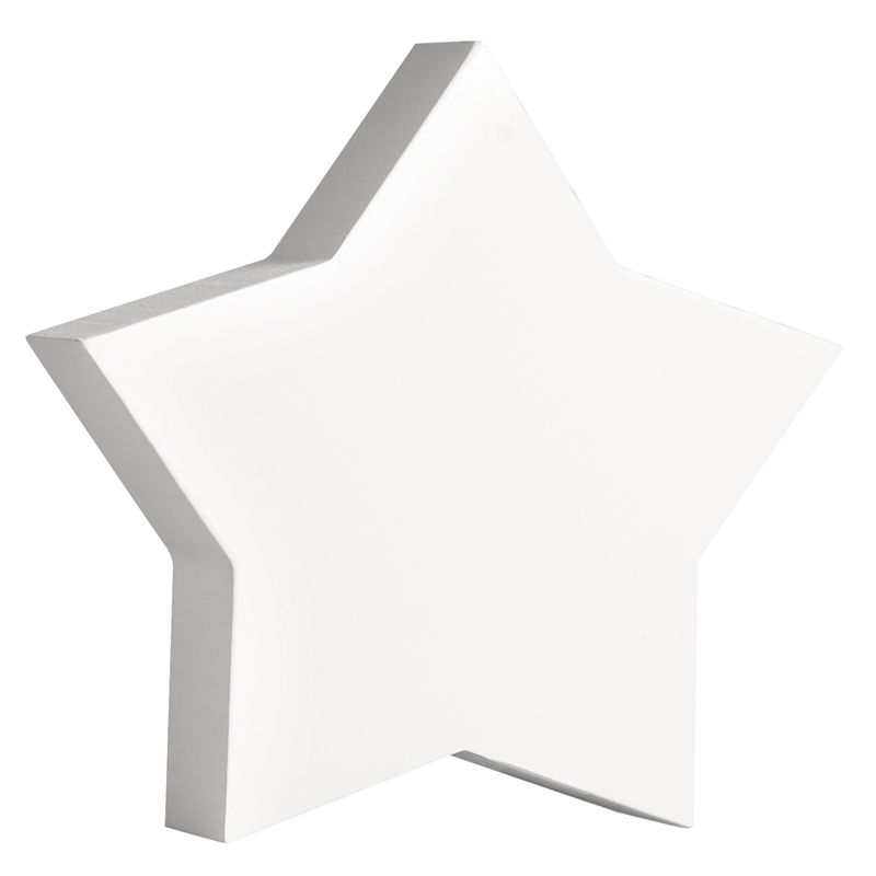 SALE MDF-Symbol Stern, wei, 11 cm, Strke: 2 cm