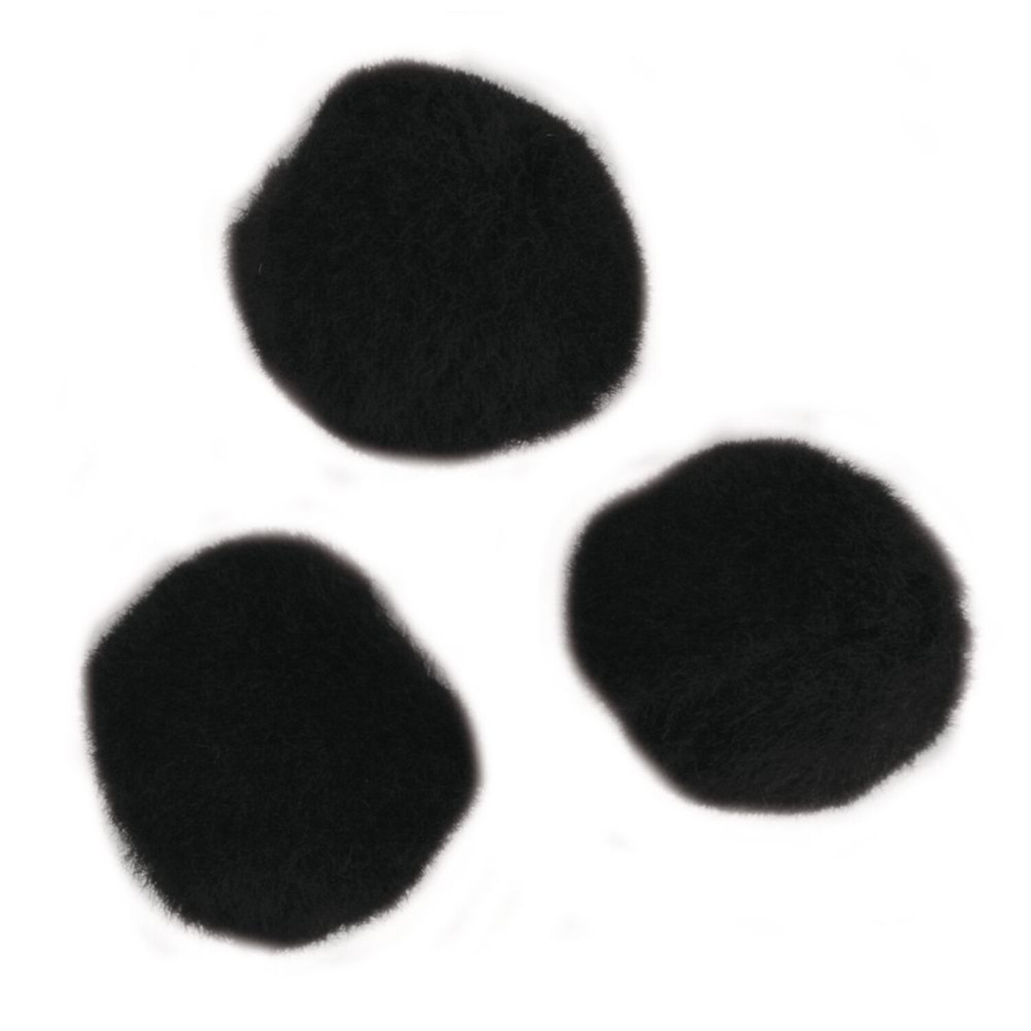 Rayher Pompons, 20 mm, 50 Stck, schwarz Bild 2
