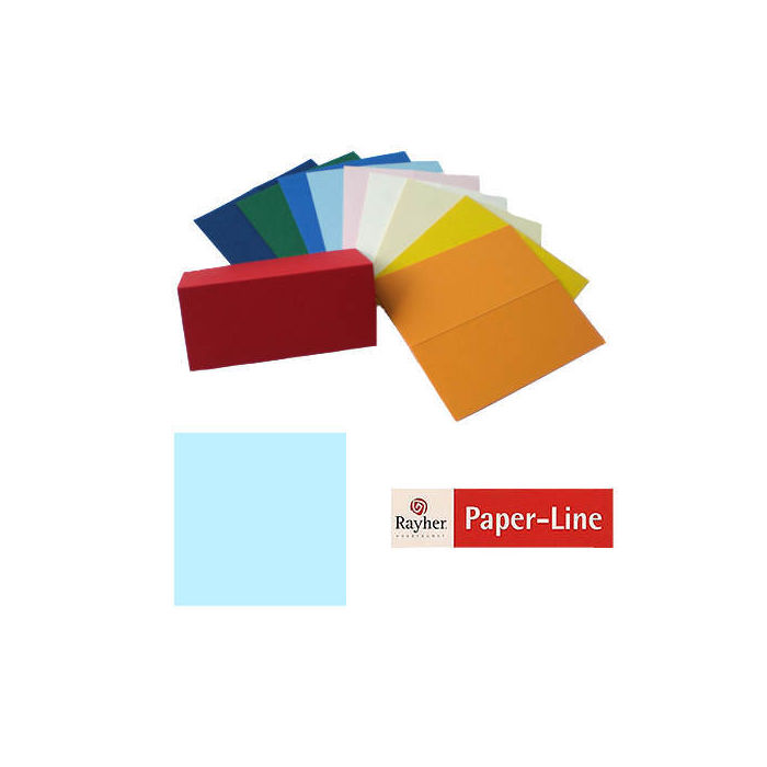 SALE Tischkarte, 100x90mm, 5 St., babyblau