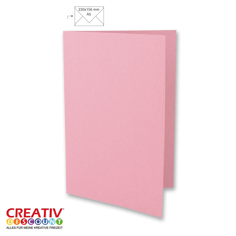 SALE Karte A5, HD, 297x210mm, 5 Stck, ros