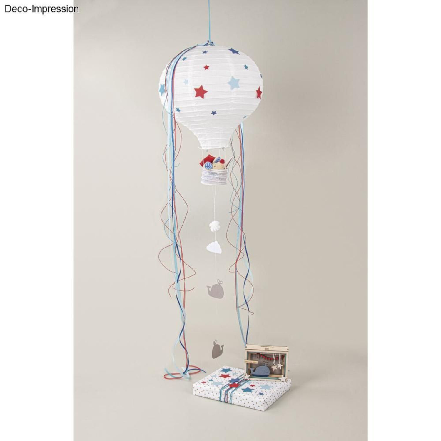 Rayher Papierlampion Heiluftballon Wei, 40 x 30 cm, 1 Stck Bild 3