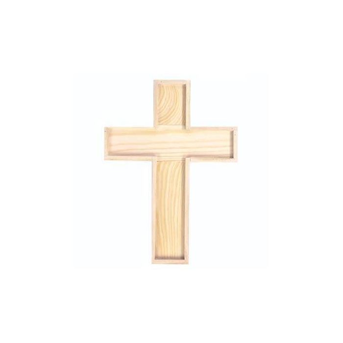 Holz-Kreuz 22,5x16,5x2cm PREISHIT