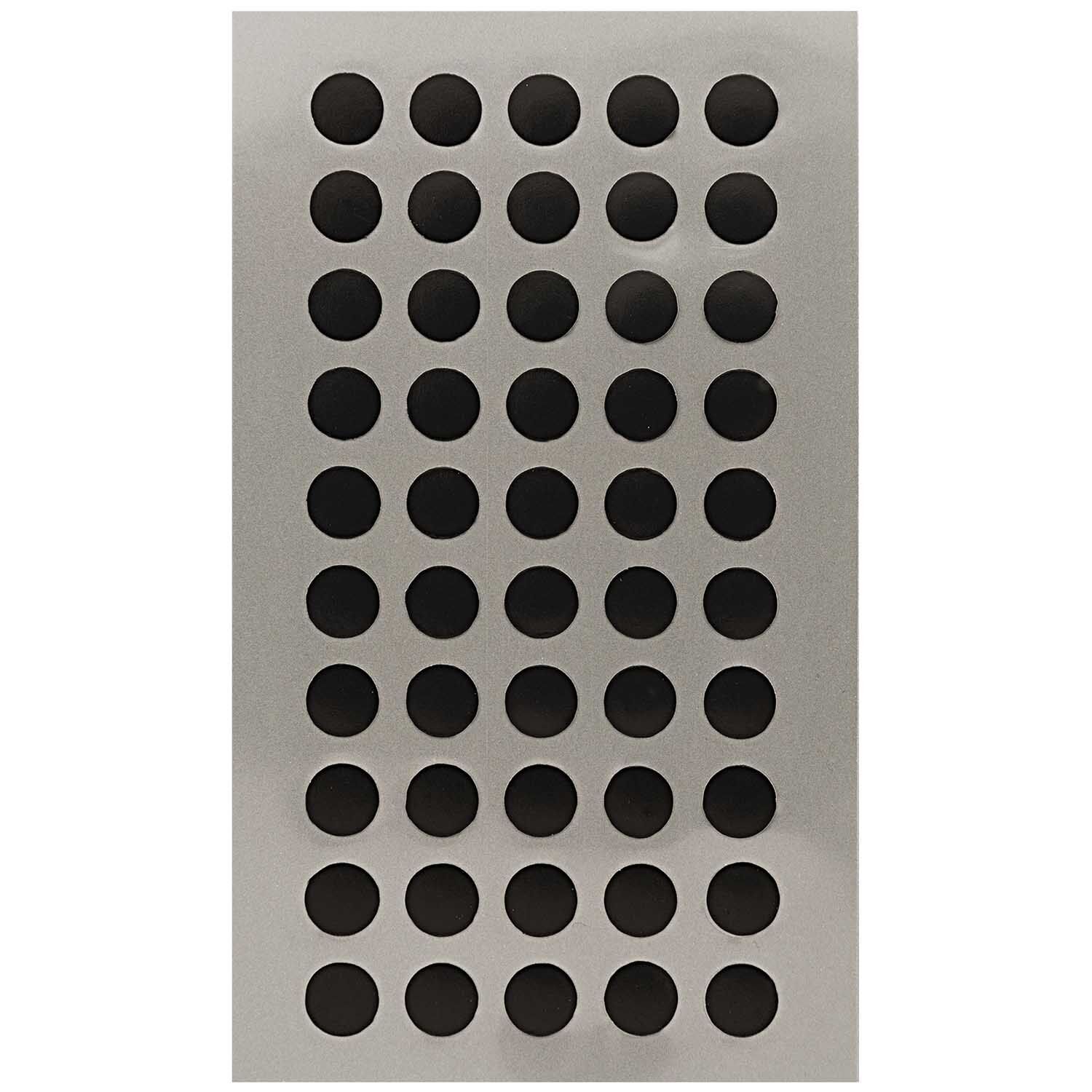 NEU Office Sticker, schwarze Punkte, 8 mm, 4 Blatt
