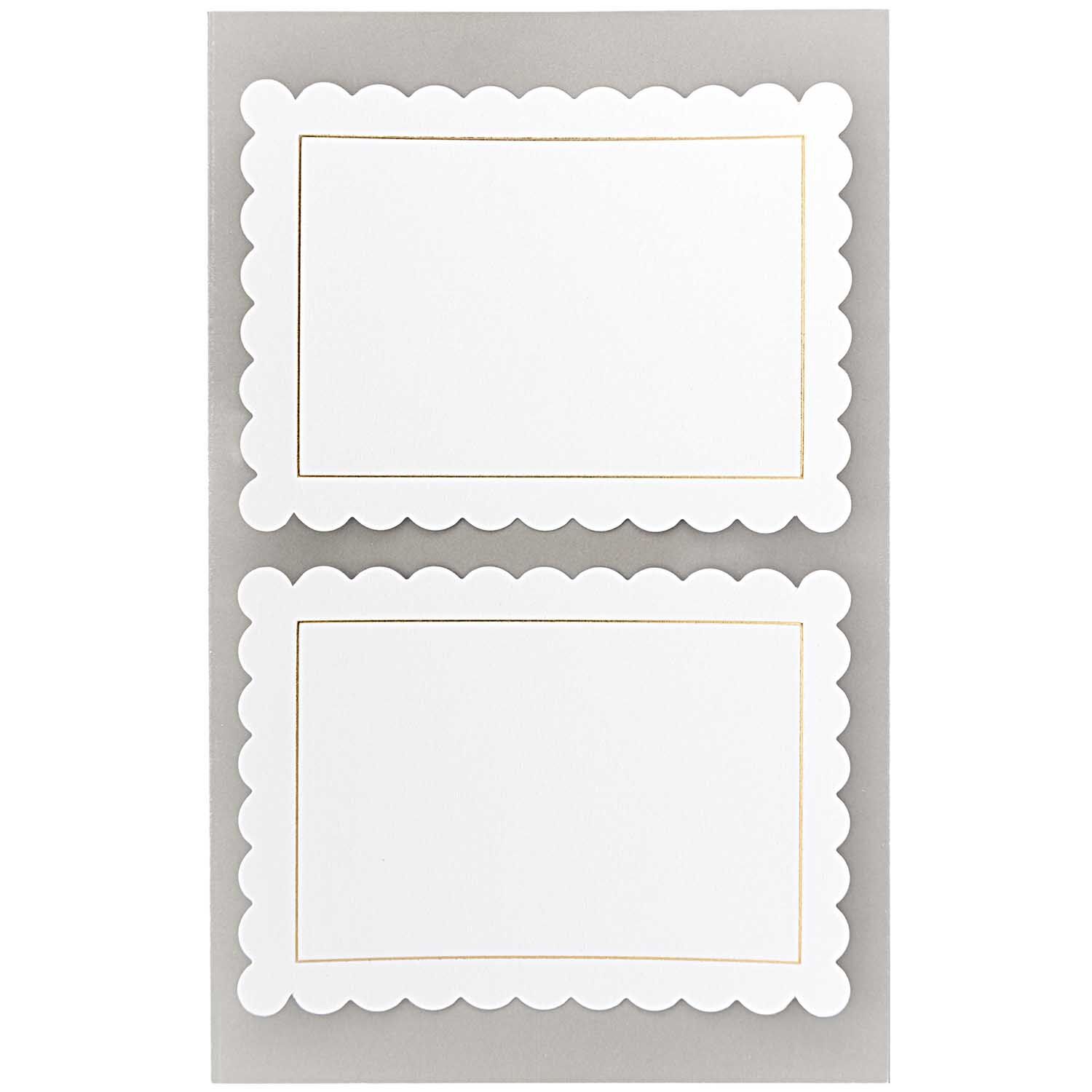 NEU Office Sticker Etiketten Rosette, wei, 4 Blatt